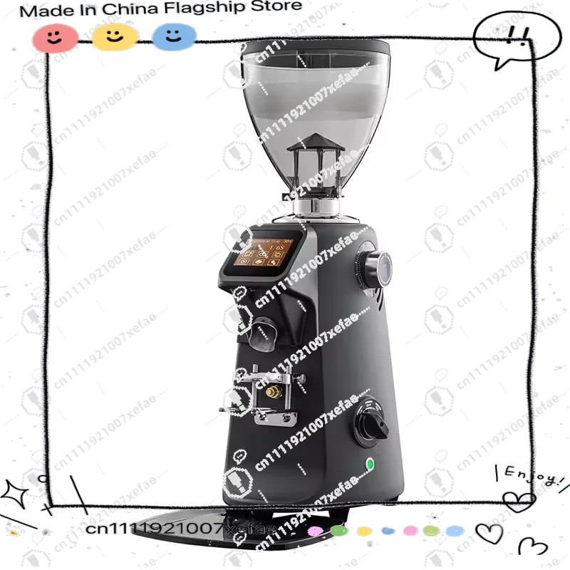 Commercial Professional Grade 74mm Flat Grinding Blade LED Touch Screen Electric Espresso Grinder