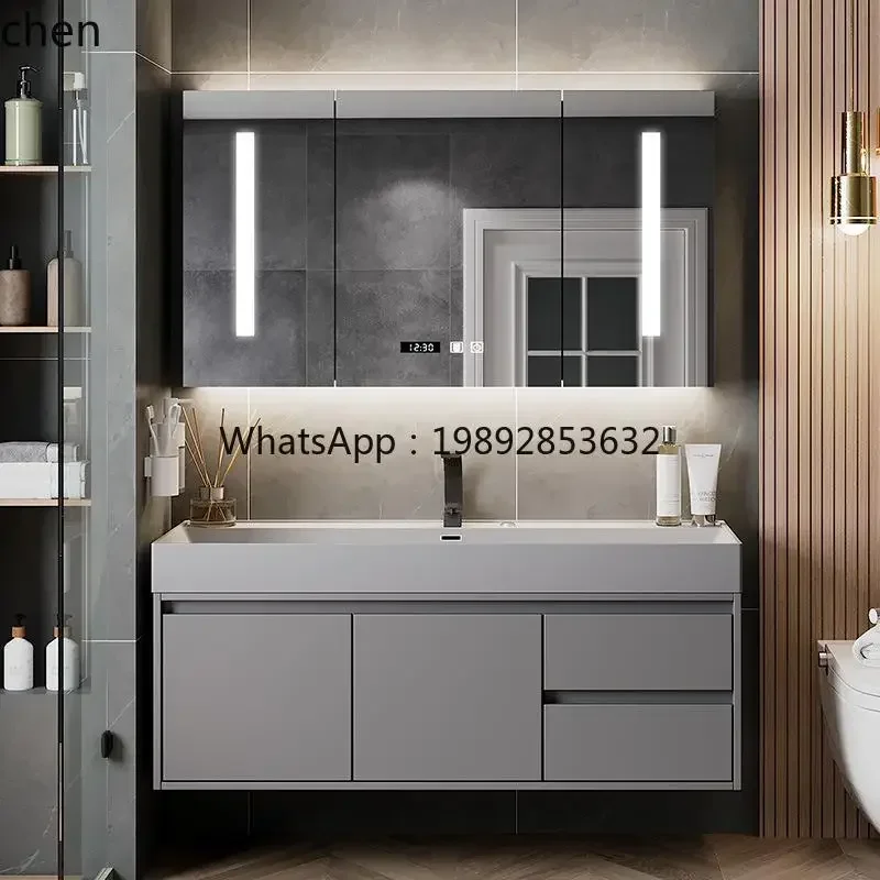 

bathroom cabinet mirror cabinet set modern simple bathroom face wash basin cabinet combination