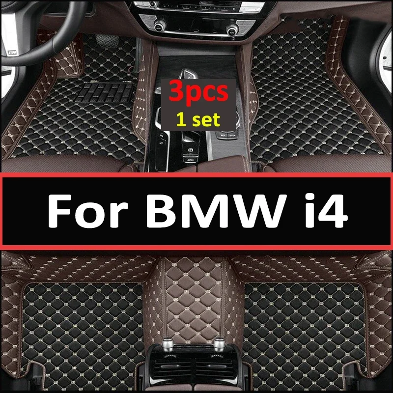 

Car Floor Mats For BMW i4 2022 Custom Auto Foot Pads Automobile Carpet Cover Interior Accessories