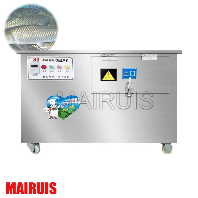 Large Capacity Small Fish Cleaner / Small Fish Scale Remover Electric / Automatic Fish Scaling Machine