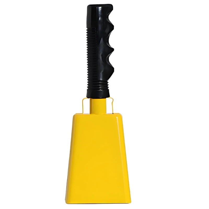  Sports Event Football Game Cheering Bells Steel Cow Bells with Handle Cowbell