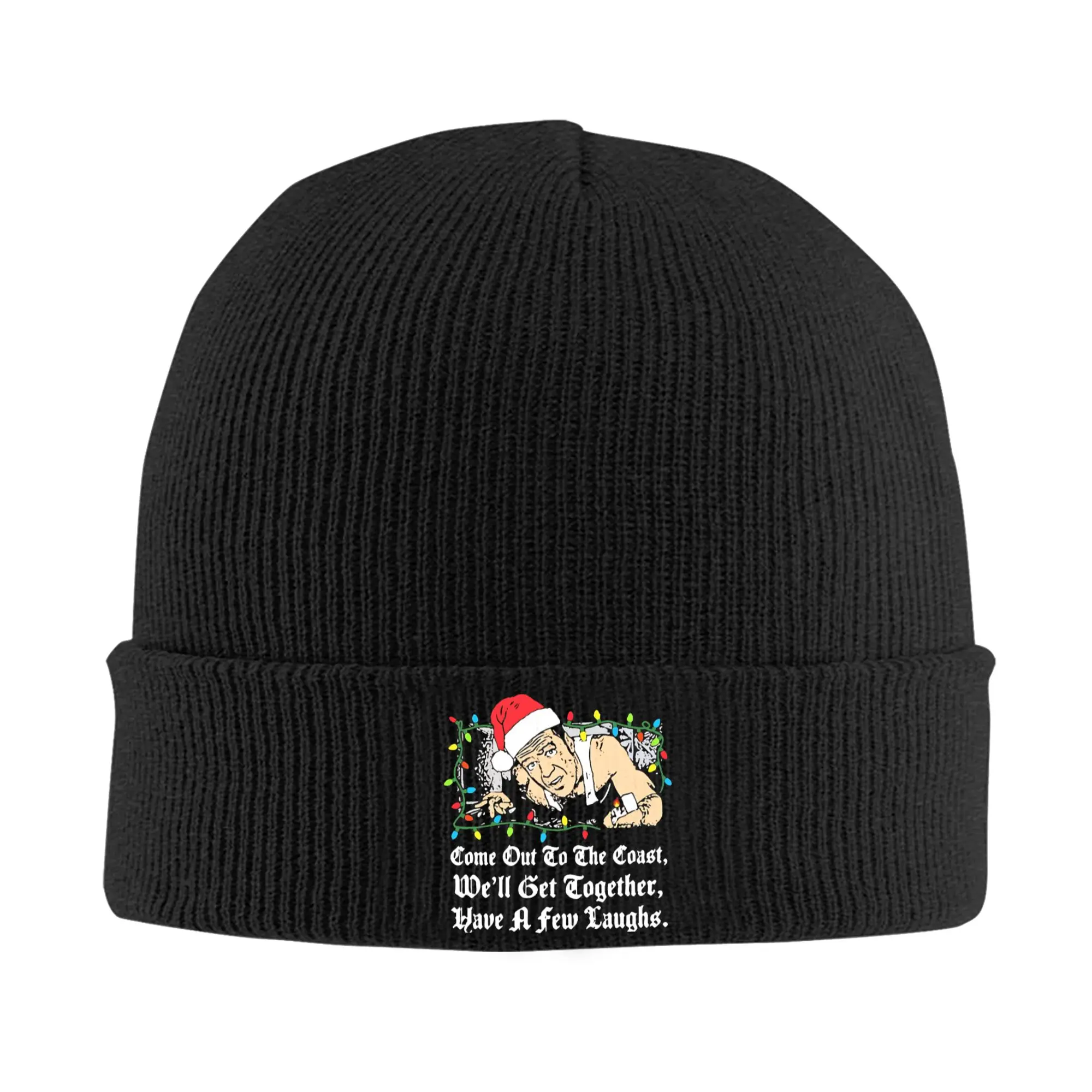 Come Out To The Coast We will Get Together Have A Few Laughs Beanie Hats  Bonnet Hats Autumn Custom Elastic Caps