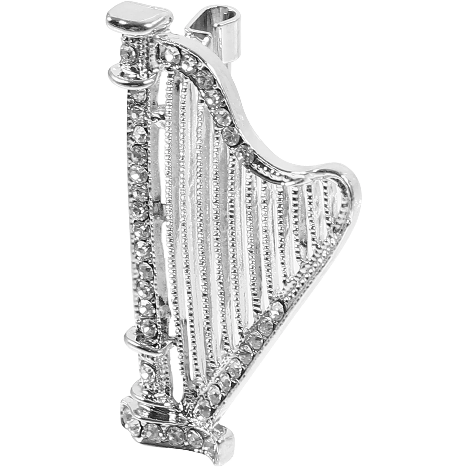 

Rhinestone Brooch Instrument Pin for Craft Women Backpack Collar Suit Hat Bag Accessory Elegant Music Lover Gift