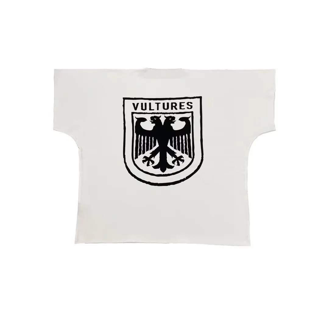 

Kanye Vultures1 Concert Tour Limited Edition Short Sleeve T-Shirt CleanFit Standard Tailoring Eagle Pattern Unisex Summer Wear