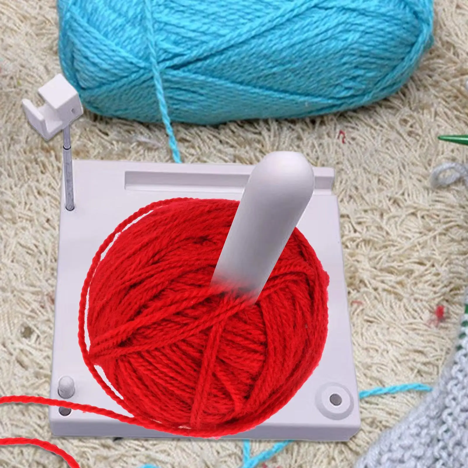 

Crochet Yarn Holder Yarn Ball Holder Spinner With Phone Stand Portable Knitting Tool Spool Spinner Rack Craft Organizer