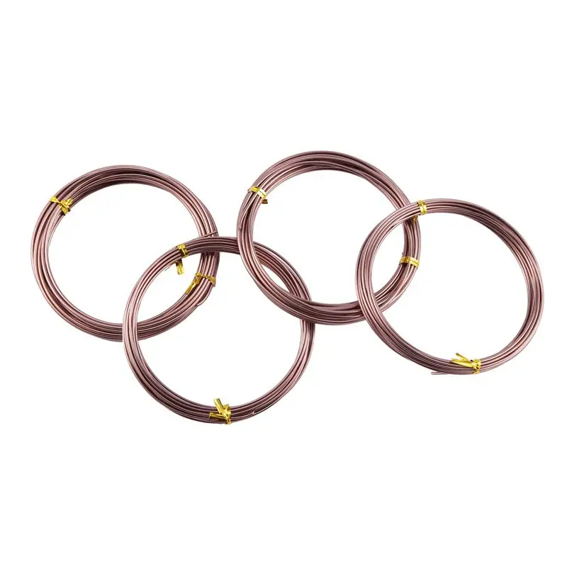 A53Q-36 Rolls Bonsai Wires Anodized Aluminum Bonsai Training Wire With 3 Sizes (1.0 Mm,1.5 Mm,2.0 Mm)(Brown)