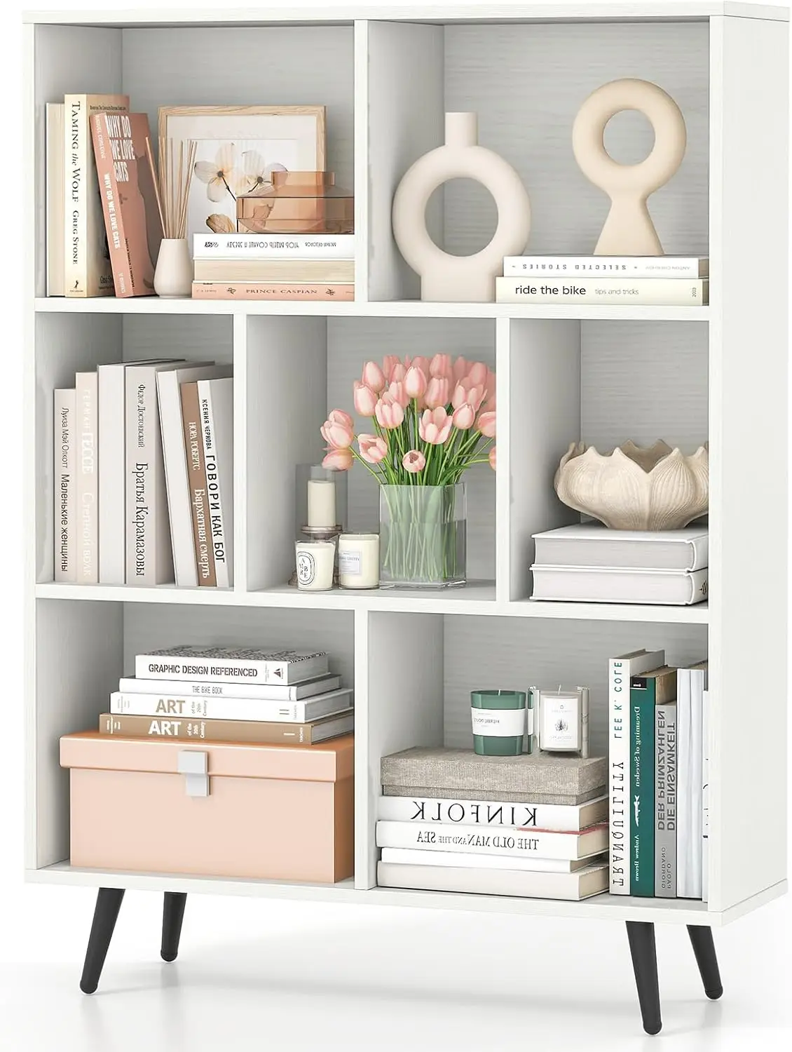 7-Cube Bookcase, Mo…