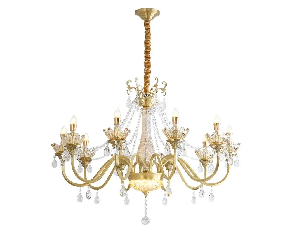 French Crystal Chandelier Living Room Light Creative Personality Art Bedroom Light Retro Dining Table Bar Lighting