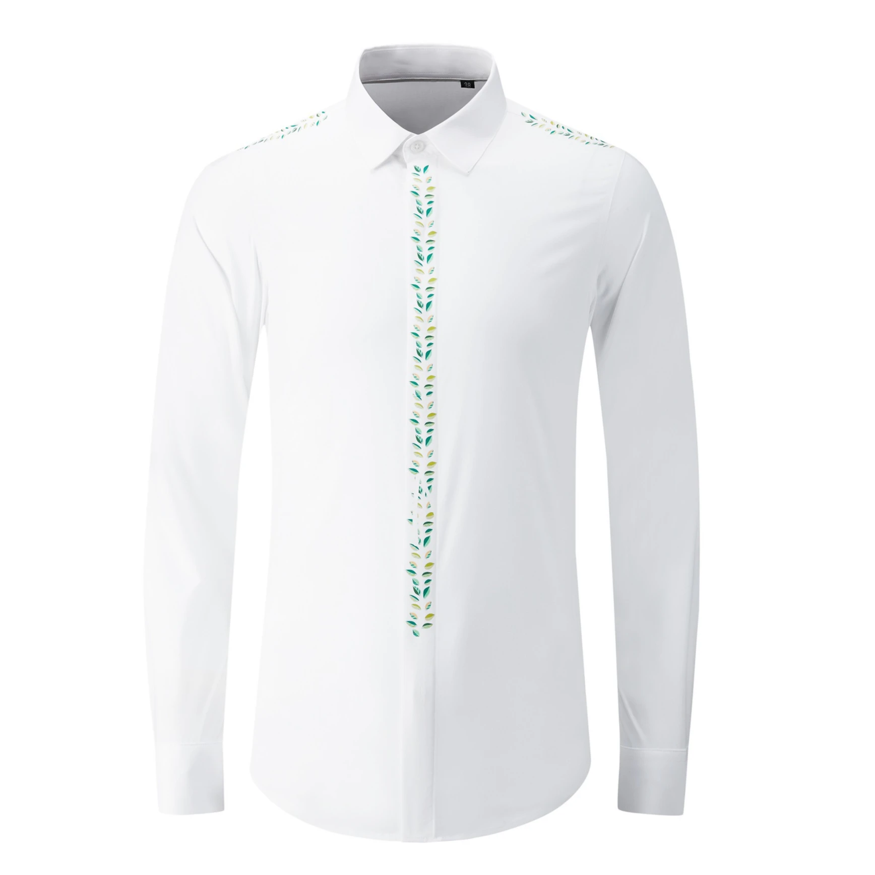 

Flower Printed Shirts for Men Long Sleeve Casual Shirt Male Business Formal Dress Shirts Social Party Streetwear Tuxedo Shirts