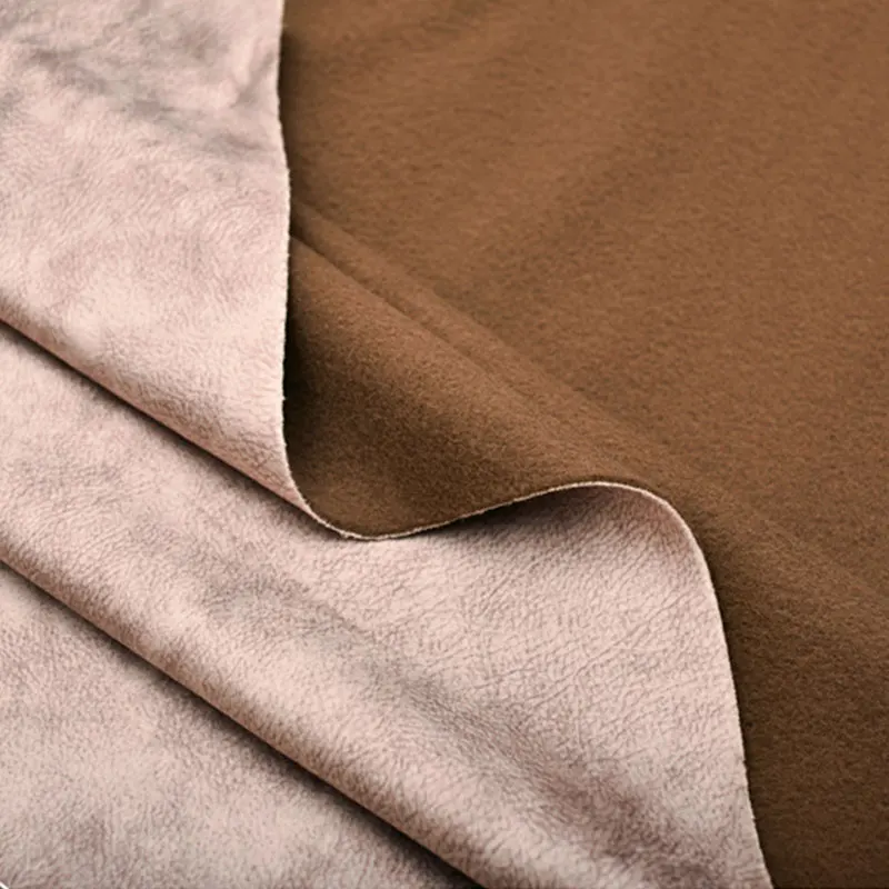 Velvet Litchi Pattern Fabric Imitation Leather Printing Suede Thickened Soft Fabric For Sofa Chair Cover Pillowcase Bag Material