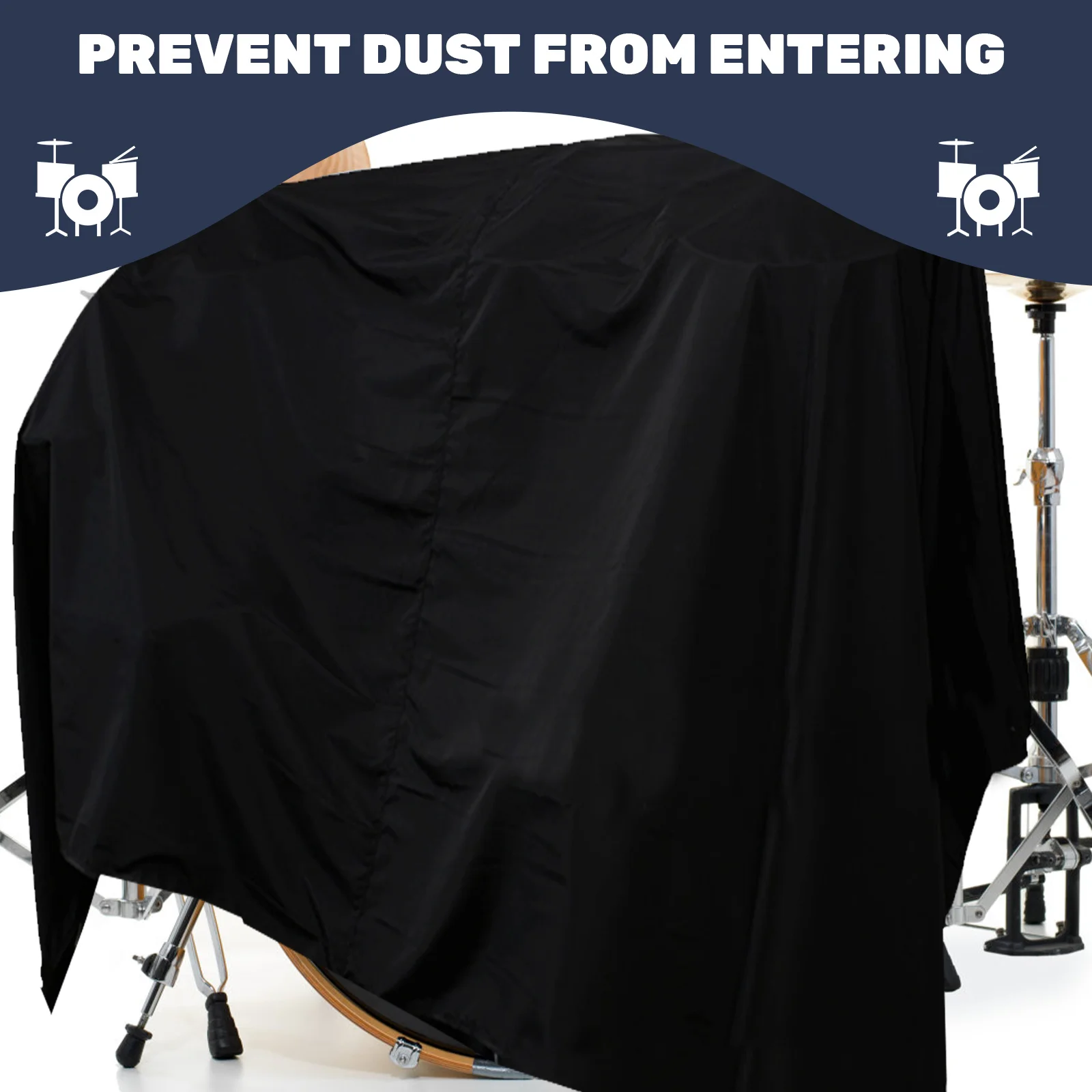 

Dust Cover Polyester for Drums Electric Keyboard Electronic with Storage Bag Waterproof Kit Large Musical Instrument Piano
