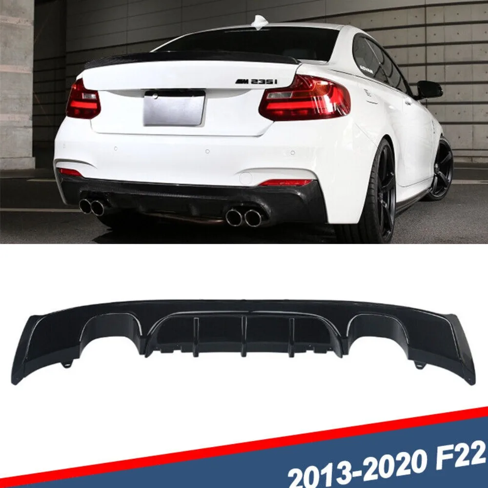 

Gloss Black Rear Diffuser For 2014-2020 BMW 2 Series F22 F23 M235i M240i M Sport United States