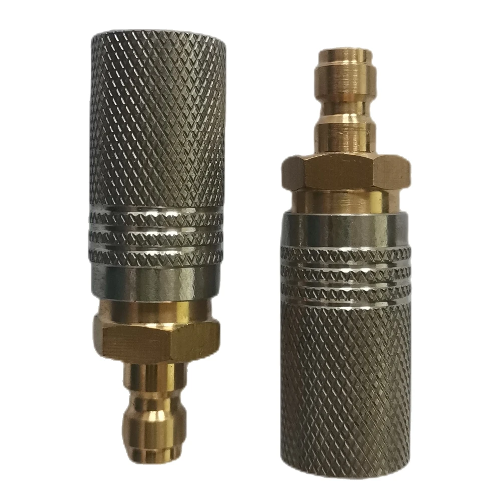 拡張8mmカップリングソケットクイックリリースエアチャージングディスコネクトアダプター、1/8 BSP、M10ネジ付き、2ピース混合に対応
