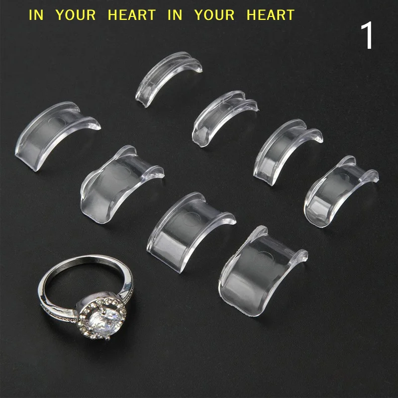 Adjust Invisible Tightener Fixed Loose Ring Size Ring Reduction Pad Essential Ring Size Reducer Tools Spiral Spring Based Rings