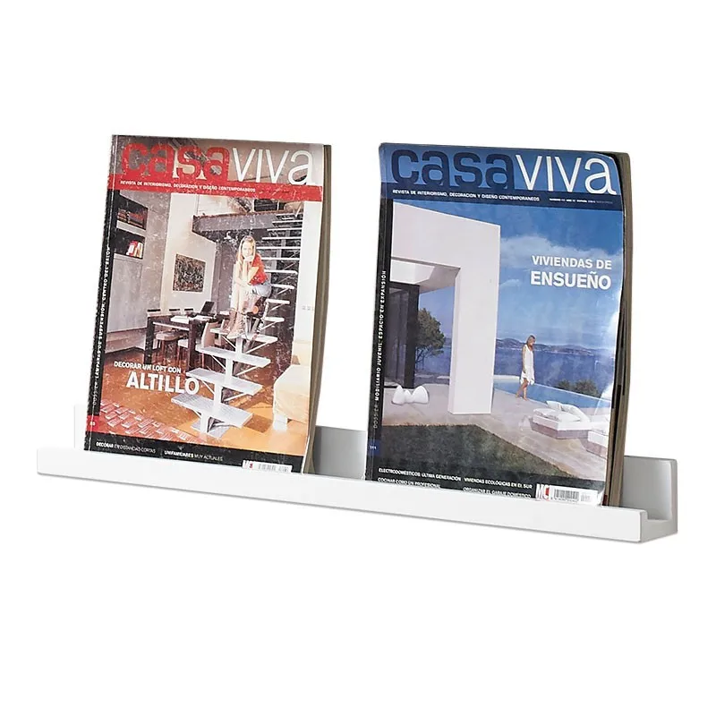 

Wall Shelf Magazine Racks Office Organizer Living Room Modern Magazine Racks Storage Bamboo Furniture Planken MHSNJ