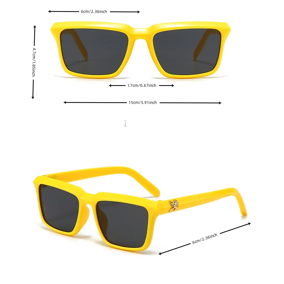 Fashion new trend square fashion mirror men\'s fashion street sunglasses driver anti-ultraviolet fashion mirror women