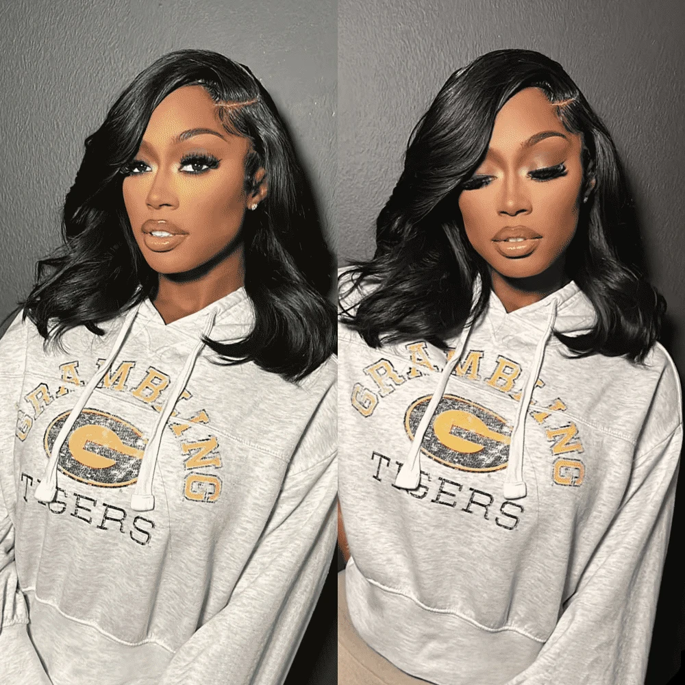 

13x4 Бесклеевой парик Body Wave Bob Бразильские человеческие волосы 13x6 HD Парик фронта шнурка Wear Go Curly Короткий боб для чернокожих женщин Предварительно выщипанные