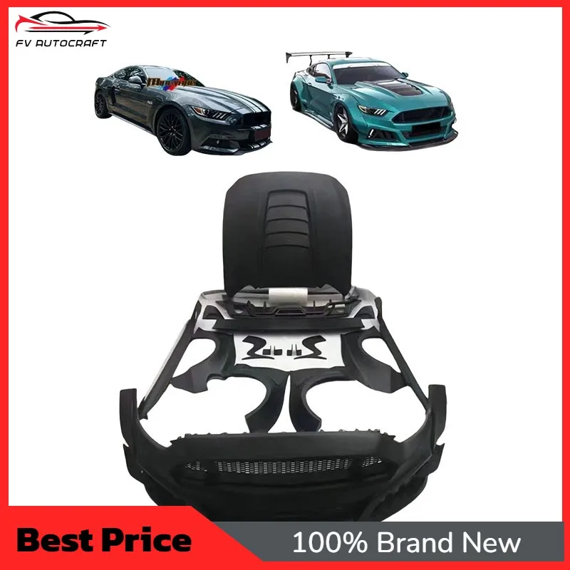 【2026】High Quality New Mustang Upgrade To Robot Design Bumpers Hood Bodykit For Mustang 2015-2016 S550