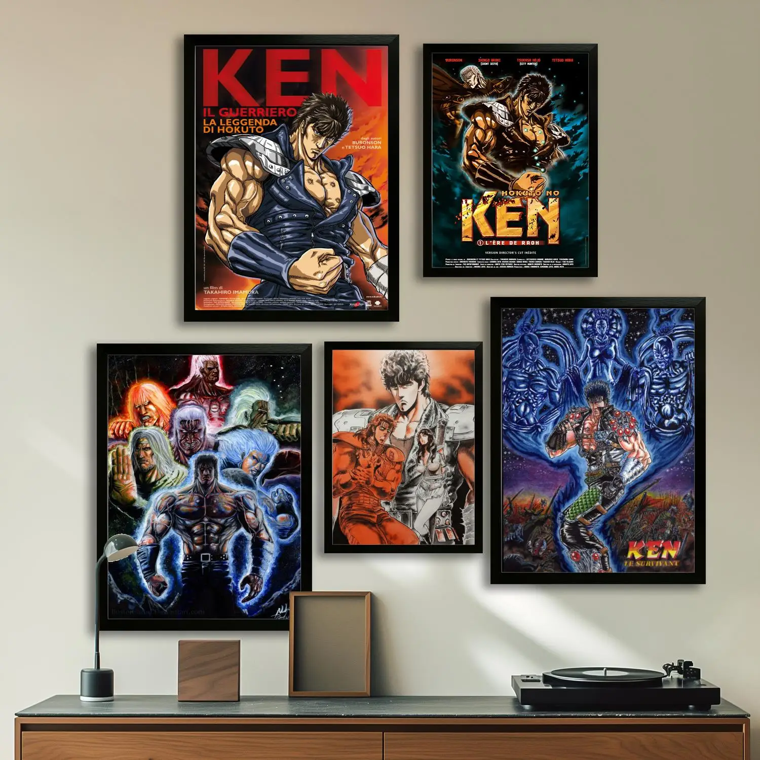 hokuto no ken Canvas Art Poster, Wall Art Picture Print, Modern Family Bedroom Decor Posters,Decorative painting