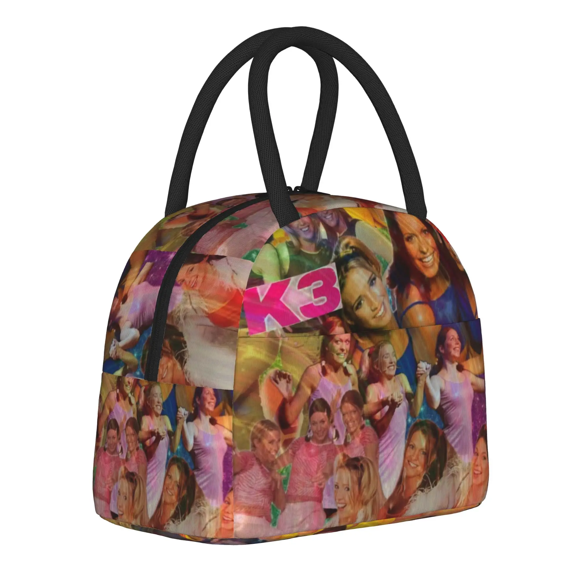 K3 Studio100 Girl Group Insulated Lunch Bag for Men Women Storage Food Box Reusable Cooler Thermal Lunch Boxes For School Office