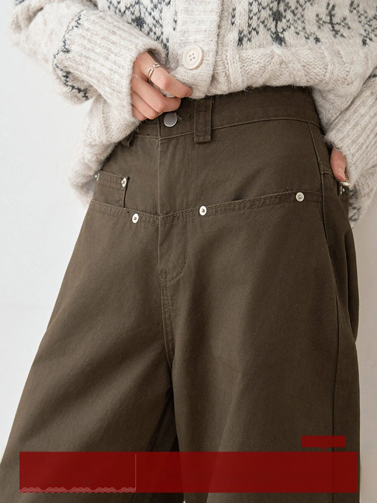 

Винтажные джинсы прямого кроя кофейного цвета с высокой талией, женские свободные широкие брюки, весенняя новинка