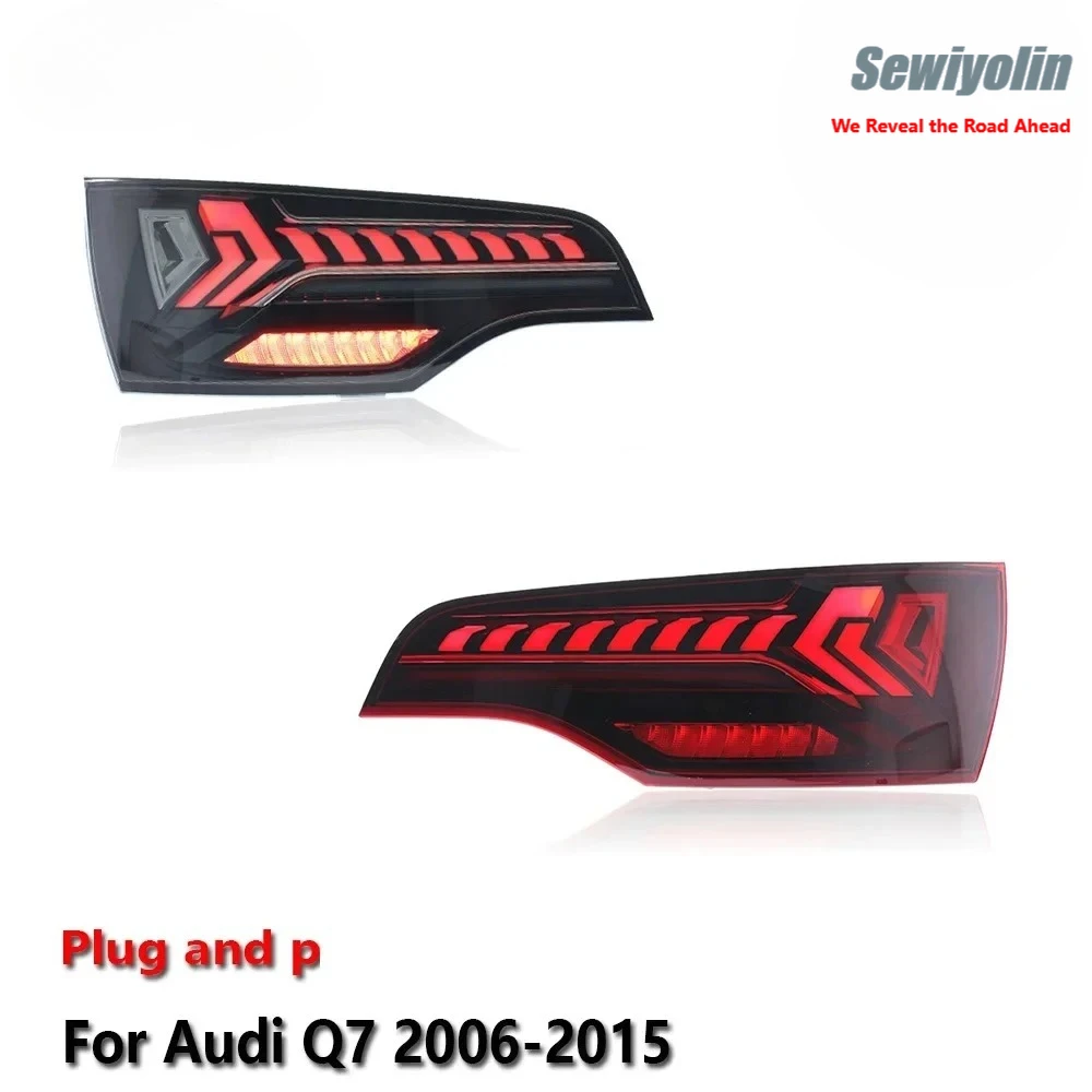 

Car Accessories Led Tail Lamps For Audi Q7 2006-2015 Plug And Play 12V Driving DRL Brake Reverse Stop Lamps Automotive