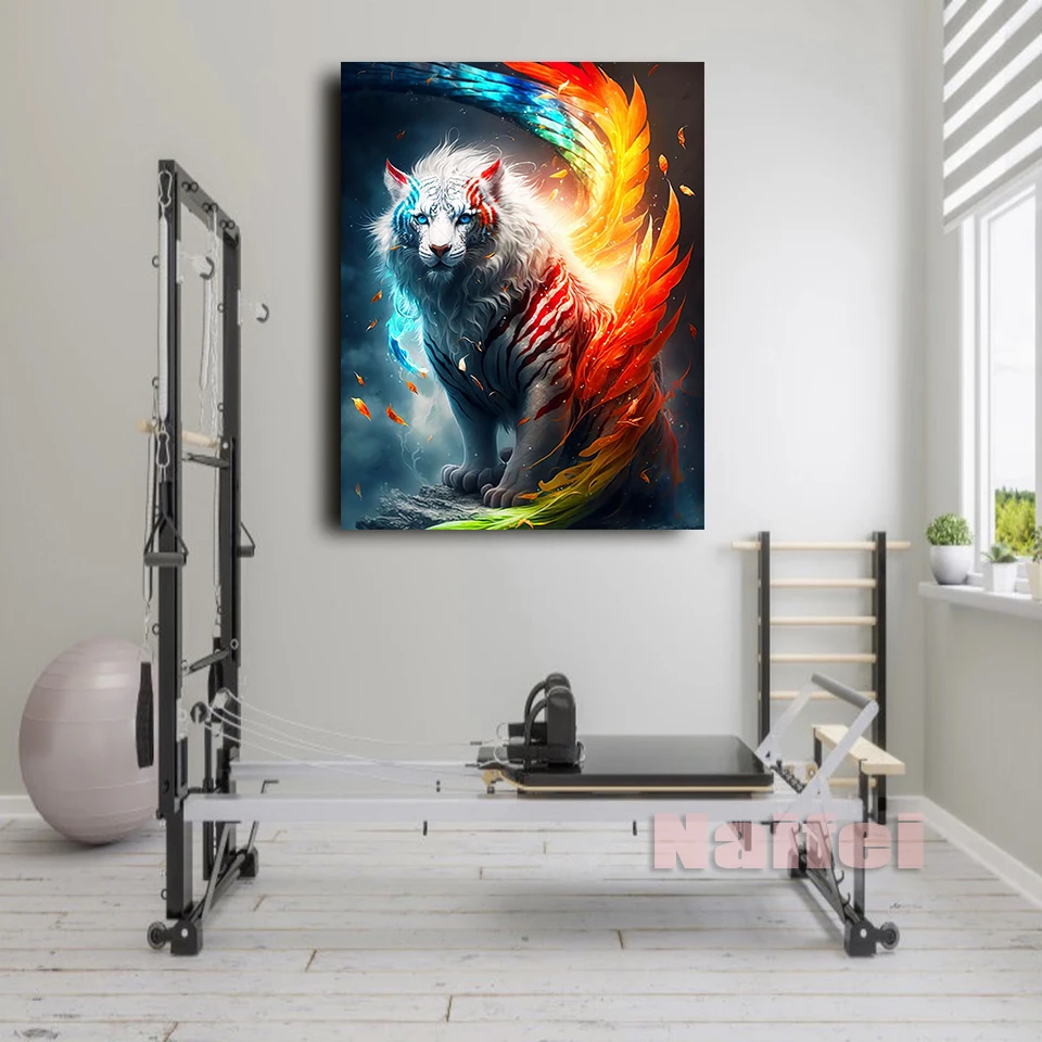 5D Diamond Painting Dragon Tiger Full Drill Diamond Mosaic Painting Fantasy Animal Diamond Embroidery Kits DIYHome Decor Gift