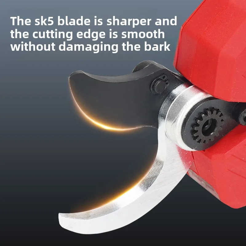 Tesouras de poda com bateria de lítio, tesoura para jardinagem de árvores frutíferas, galhos grossos, carregamento portátil, tesouras de jardim