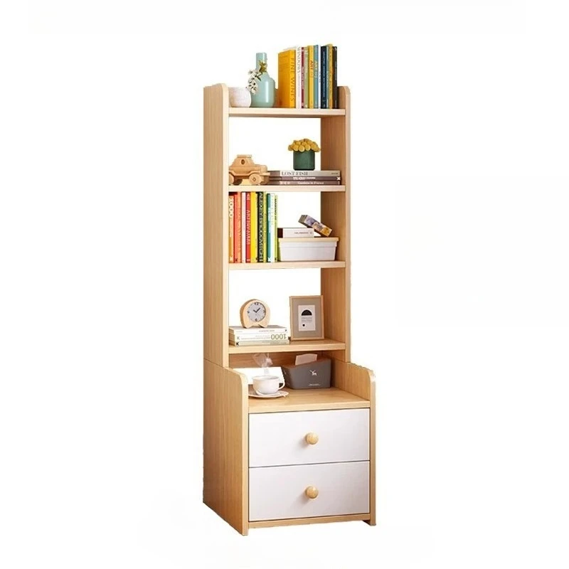 

French raised bookshelf bedside table simple modern storage cabinet locker bedside