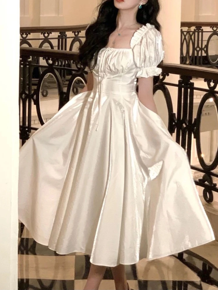 Robe de mariée trapèze décontractée vintage pour femmes, robes de Rhde soirée élégantes, vêtements d'anniversaire féminins, vêtements éducatifs, rouge et blanc, printemps et été