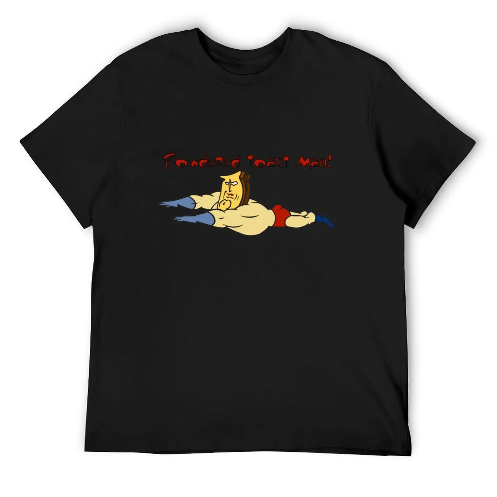 Powdered Toast Man Ren and Stimpy T-Shirt hippie clothes oversized t shirt customs t shirt men 100℅ cotton