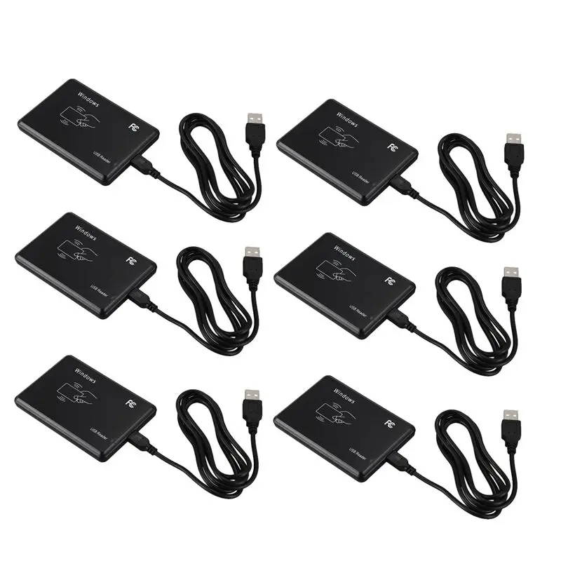 ABZZ-6X USB RFID Desktop ID Card Reader Contactless Card Reader