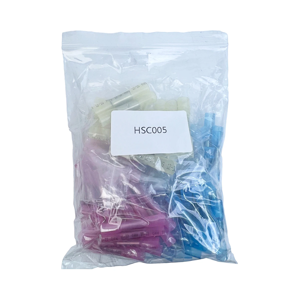 100 قطعة/الحقيبة سيارة الحرارة يتقلص كتل طرفية 22-10 لون مزيج سلك مقاوم للماء طقم توصيل معزول الكهربائية تجعيد موصل