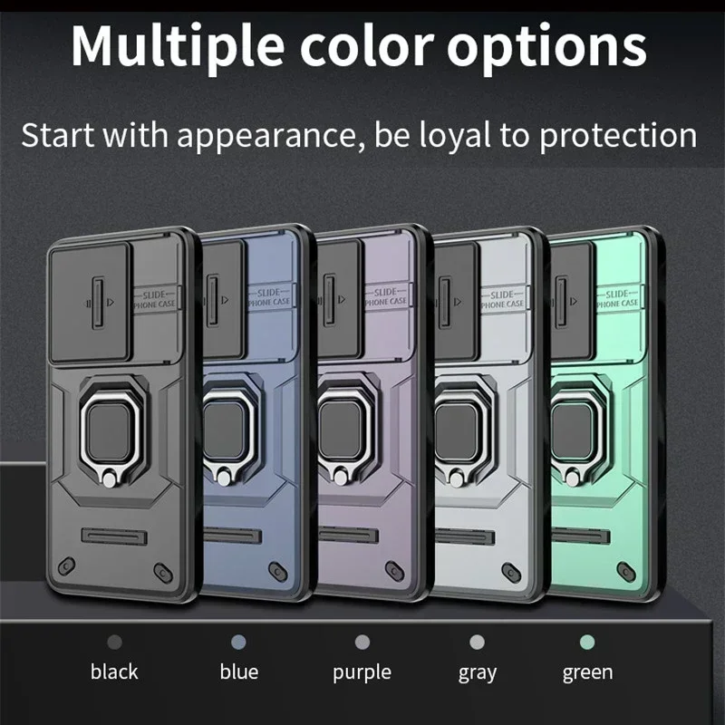 2025 جديد Cxd لشاومي ريدمي نوت 15 14 14S 13 13R 12 12S توربو برو زائد الشريحة دفع نافذة الكمبيوتر حلقة معدنية حامل غطاء شل