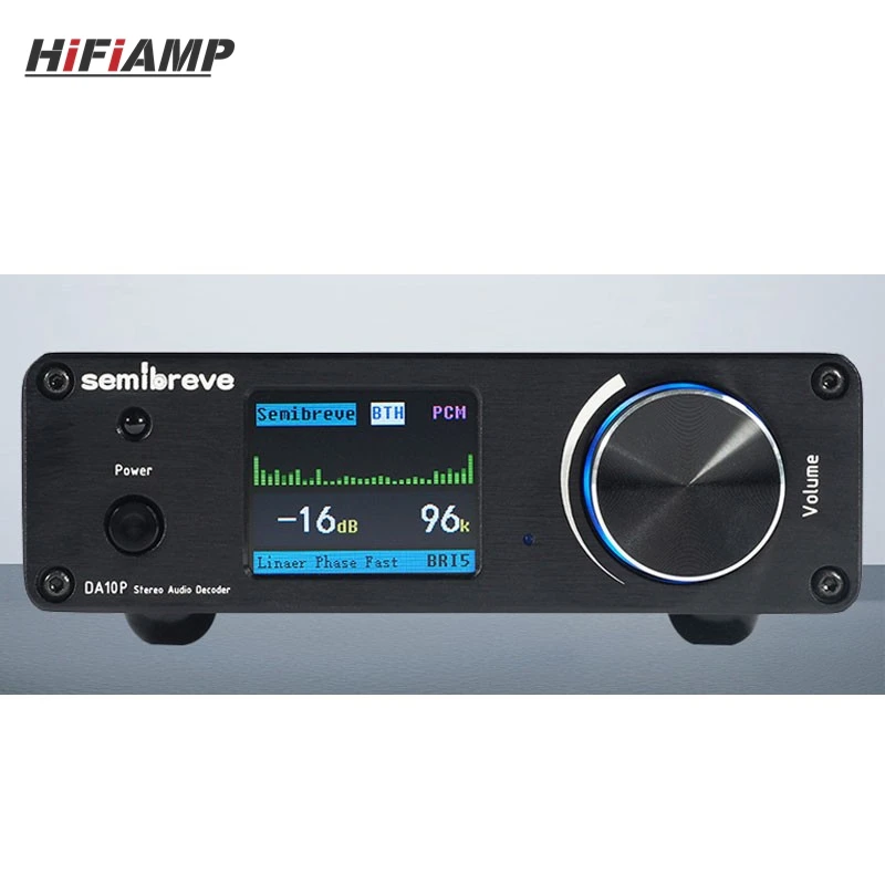 HiFiAMP Semibreve DA10P Doppio decodificatore audio stereo ES9039Q2M DSD512 QCC3095 DAC HiFi Bluetooth5.4