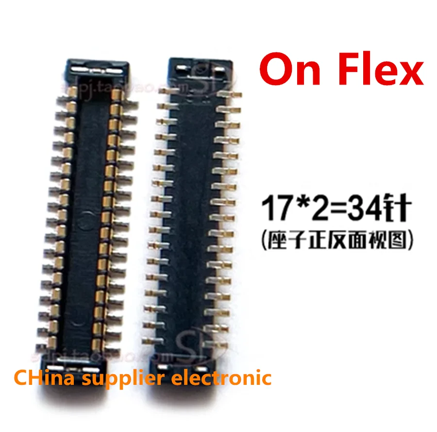 10pcs-100pcs 34pin LCD Display Screen Flex FPC Connector For Huawei Nova 4/Nova 4E/P30 Lite/MATE RS/Honor 8X/Enjoy 9 Plus Port