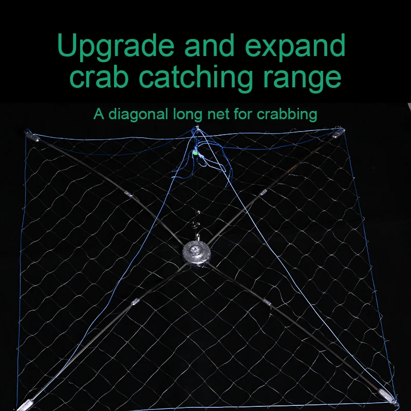 1 pc New Large Shrinking Crab Cage, Heavy Deep Water Crab Fishing Net, Specially Designed for Sea Fishing Boats, Fishing Gear