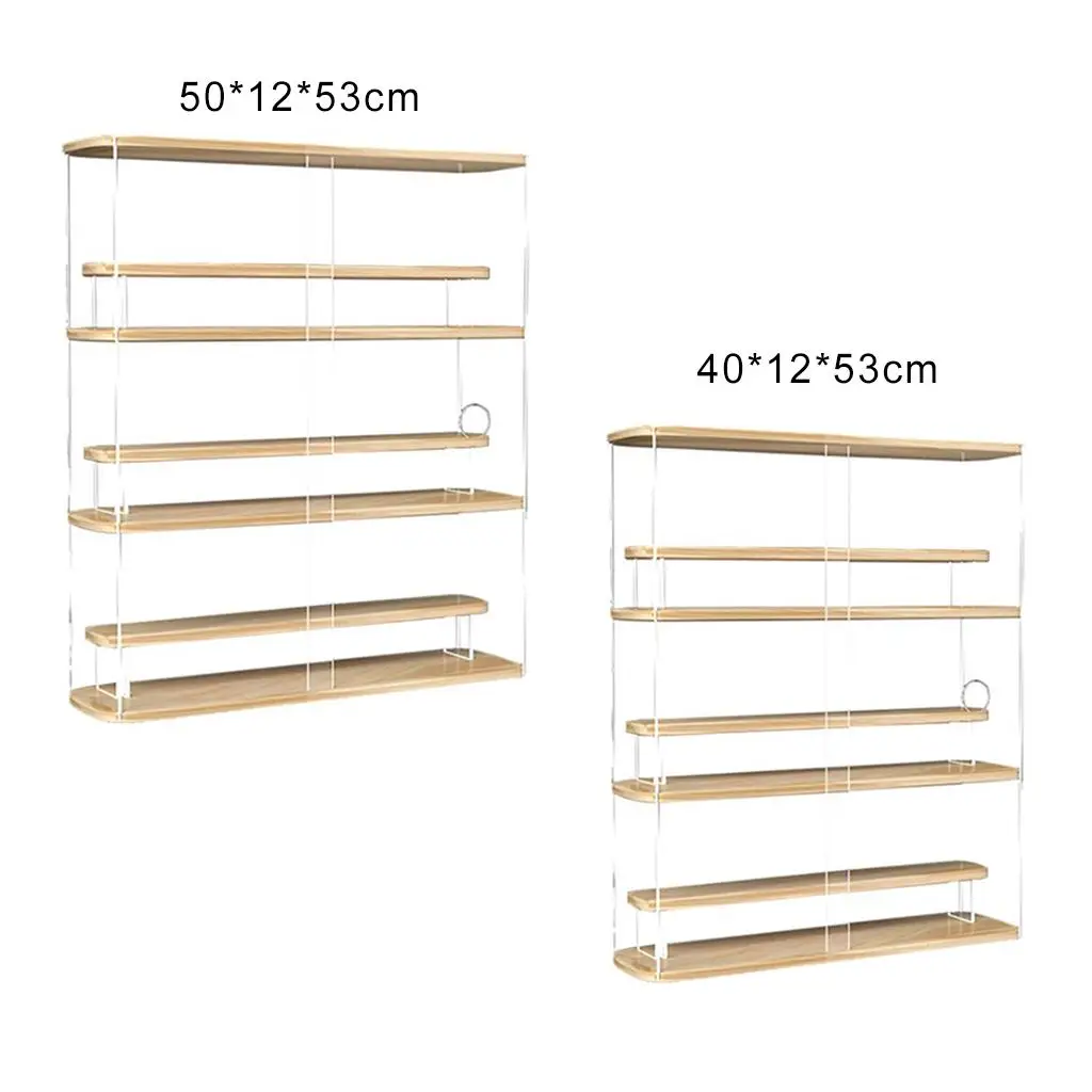 Clear Acrylic Action Figures Display Case Stand for Collectibles Storage Box Show Case storage