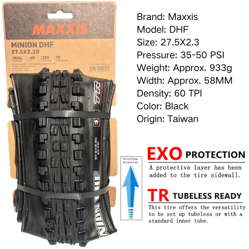 Maxxis ミニオン DHF (M301Ru) 26x2.3 27.5x2.3/2.5/2.8 29x2.3/2.5