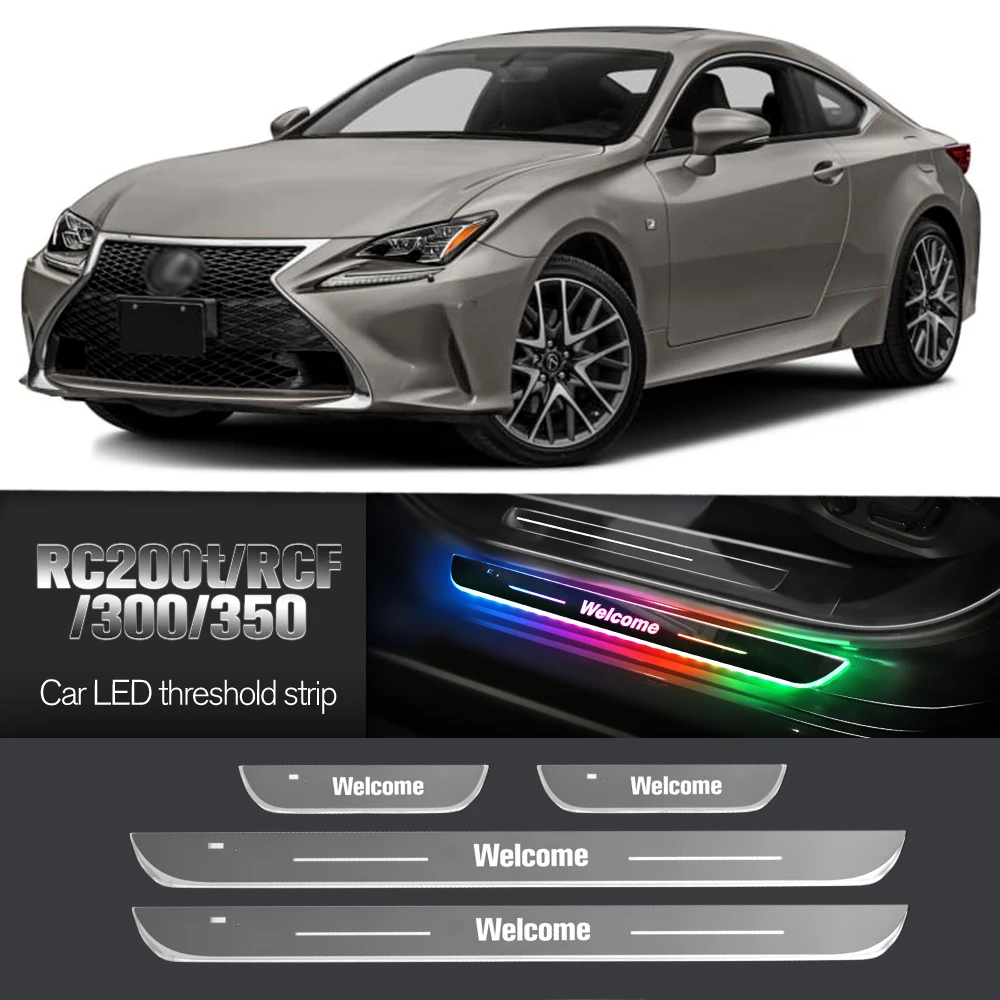 

Car Door Sill Light For Lexus RC200t RCF RC300 RC350 2015-2022 Customized Logo LED Welcome Threshold Pedal Lamp Accessories