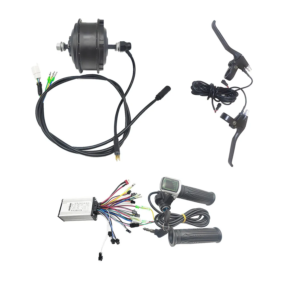 36V/48V 250W 350W E-Bike Conversion Kit Electric Bicycle Kit Front Rear Hub Motor Waterproof Wires