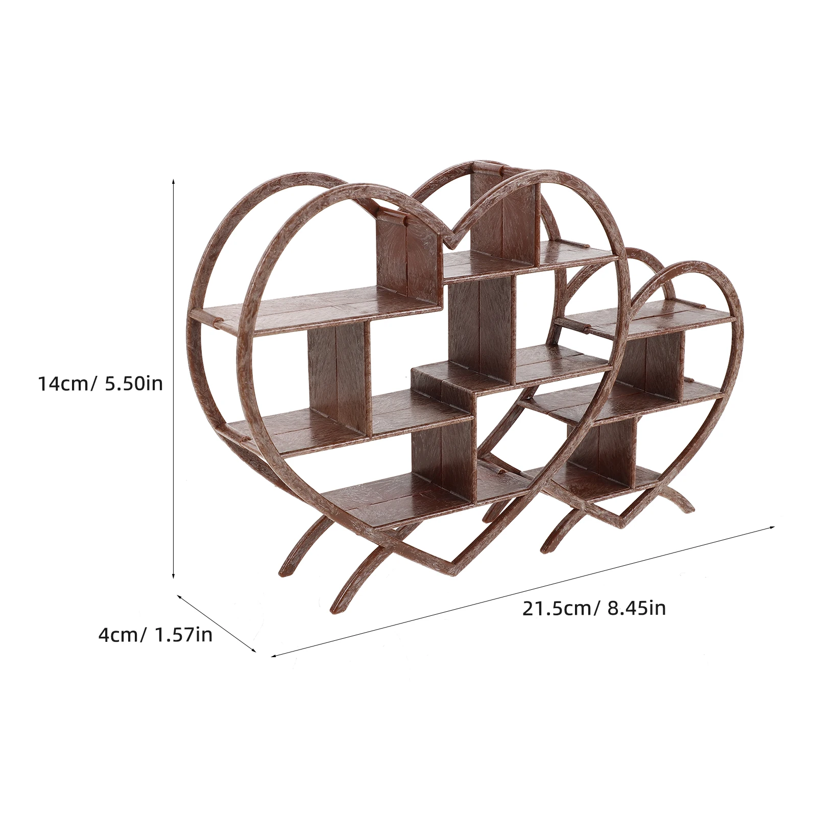 3Pcs 컴팩트 인형의 집 보관 선반 현실적인 미니어처 디스플레이 랙 여행용으로 이상적 홈 플레이 공간 절약 디자인 기능