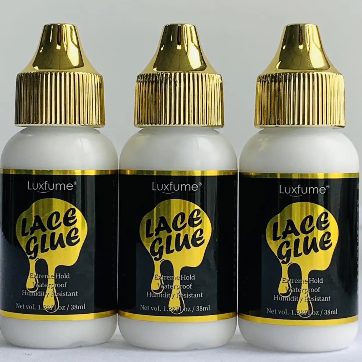 

Wig Adhesive Bold Hold Lace Glue for Wigs Extreme Hold Hair Replacement Adhesive for Toupee Systems+HD Wig Caps Stocking Caps