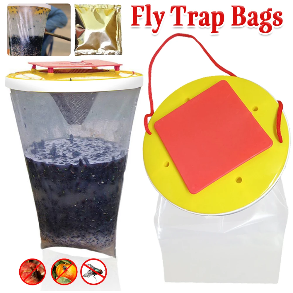 Fly Killer  Mosquito Trap Transparent Insect Catching Fly Trap Reusable Practical Pest Control Tool for Household Garden