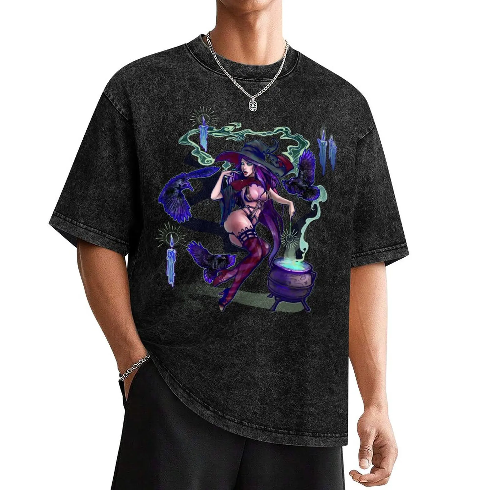 

Lady Elvira Corvus: Witchy Woman T-Shirt sweat funny costumes anime mens t shirts casual stylish