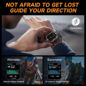 Smart Ladargable Male Recharge, wasserdichte Smartwatch -LED -Laterne, 600 -mAh -Akku, alle Smartphone -Verbindungen 10 Hauptverkäufe Herren Uhr wiederaufladbar - №8