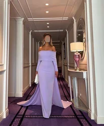 Sexy Off-the-shoulder Strapless Long Sleeves Mermaid Evening Dresses Corset Prom Gowns Long Ball Gowns for Women Saudi Arabia