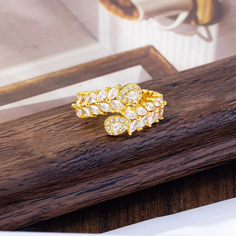 

Luxury 24K 9999 Pure Gold real gold Women's adjustable ring