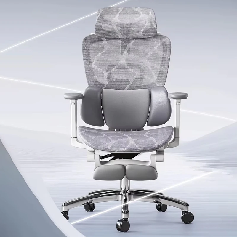 Ergonomic Mesh Chair for Home Office Adjustable Armrest Gaming Working Computer Chair with Lumbar Support Reclining Swivel Chair