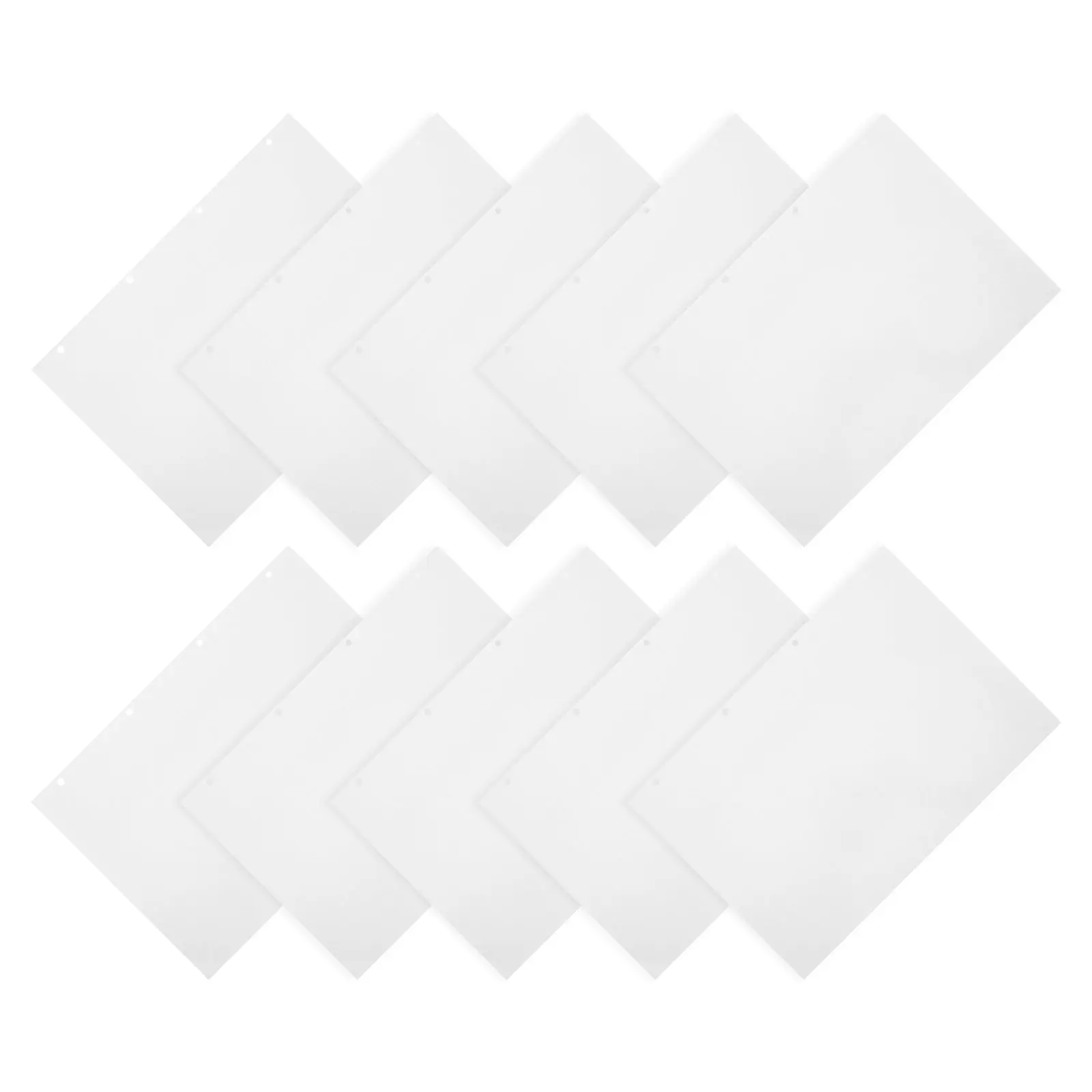 50Sheets A4 Sticker Book Double-Sided Release Paper Binder Insert Reusable Sticker Collecting Album Refill Sheet for 4-Ring